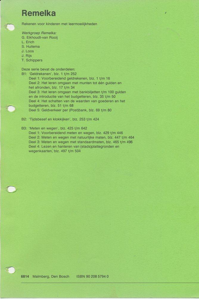 Remelka B1, B2 en B3 in Euros (zie omschrijving), Boeken, Schoolboeken, Nieuw, Verzenden