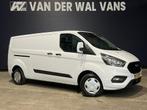 Ford Transit Custom 2.0 TDCI L2H1 Inrichting Euro6 Airco | N, Auto's, Bestelauto's, Stof, Gebruikt, Wit, Dealer onderhouden