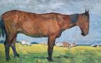 Jan Voerman sr (1857-1941) - Paard en koeien in de weide, Antiek en Kunst
