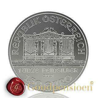 1 OZ zilveren munten puur Maple Leaf, Philharmoniker, Eagle, Postzegels en Munten, Edelmetalen en Baren, Zilver, Ophalen of Verzenden