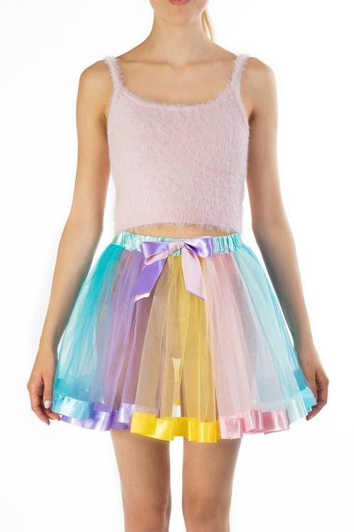 Tutu Pastel Regenboog Petticoat L XL XXL Tule Rokje Rok Door, Kleding | Dames, Carnavalskleding en Feestkleding, Kleding, Nieuw