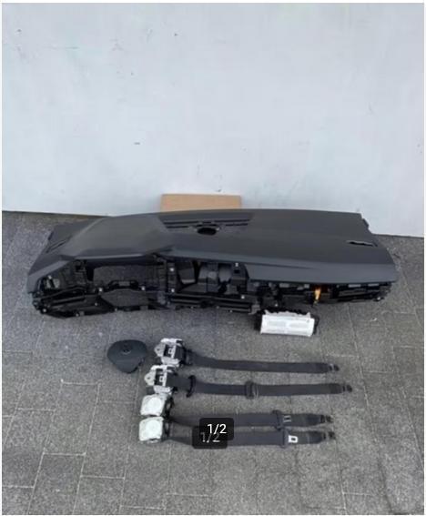 Dashboard + Airbags + Veiligheidsgordels Vw Golf 8 VIII, Auto-onderdelen, Dashboard en Schakelaars, Gereviseerd, Volkswagen, Verzenden