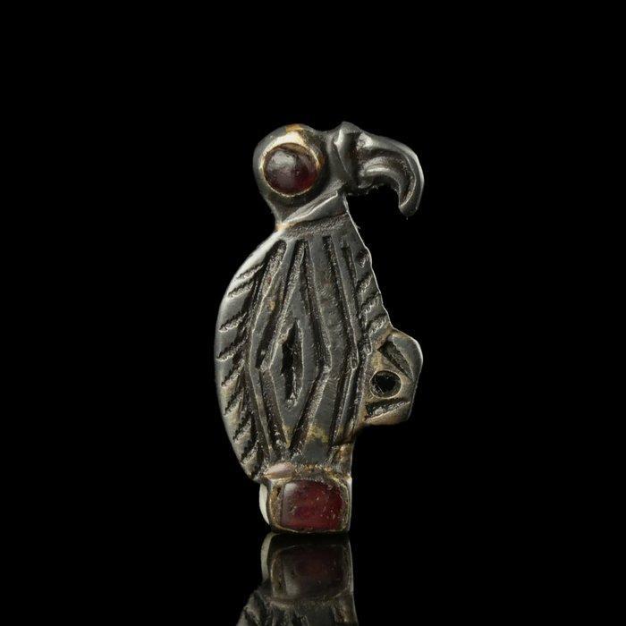 Vroeg-middeleeuws Fibula, Frankische Merovingische raaf gesp, Antiek en Kunst, Antiek | Overige Antiek