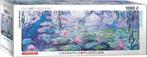 Waterlilies - Claude Monet Panorama Puzzel (1000 stukjes) |, Hobby en Vrije tijd, Denksport en Puzzels, Nieuw, Verzenden