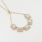 Schakelarmband - 14 karaat Geel goud - 7.81ct. tw. Diamant