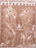 Spotprent over de pro-Engelse Telegraaf tijdens Eerste We..., Antiek en Kunst, Kunst | Litho's en Zeefdrukken, Verzenden