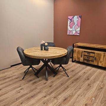 Eettafel Mangohout | Rond | 150cm beschikbaar voor biedingen