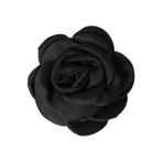 Haarspeld Duckklem 8cm – Haarbloem Roos – Zwart, Nieuw