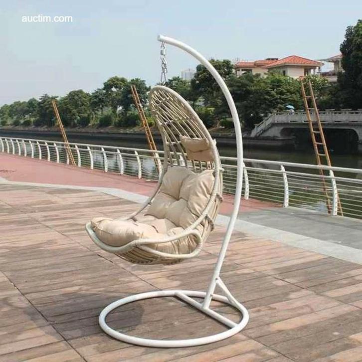 Hangstoel 80 cm breed - Hoogte 195 cm - Wit frame, Tuin en Terras, Overige Tuin en Terras, Ophalen