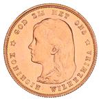 Gouden 10 Gulden Wilhelmina 1897 Pr+, Postzegels en Munten, Munten | Nederland, Verzenden