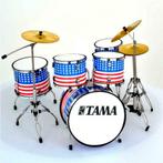 Miniatuur decoratief Tama Amerikaanse vlag drumstel, Verzamelen, Muziek, Artiesten en Beroemdheden, Nieuw, Overige typen, Ophalen of Verzenden