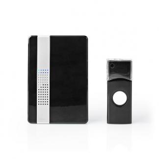 Plug-in deurbel | Nedis (Draadloos, 300 meter, 80 dB, Zwart), Huis en Inrichting, Deurbellen, Nieuw, Verzenden