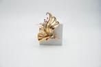 Broche - 18 karaat Geel goud, Witgoud Robijn, Sieraden, Tassen en Uiterlijk, Antieke sieraden
