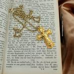 Gouden Antieke hanger van een kruis | 19e eeuws (religieus), Ophalen of Verzenden, Gebruikt, Goud, Overige merken