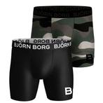 Bjorn Borg Boxershorts 2Pack PERFORMANCE BOXER Camo Army