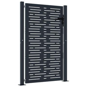 Stalen Tuinpoort Antraciet - Tweedekansje - Elegant & Sterk! beschikbaar voor biedingen