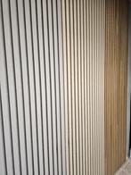 Beige Wandpanelen Houten Wanddecoratie Lattenwand 270x60, Ophalen of Verzenden, Nieuw