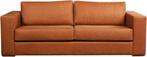 Leren bank Flow, 3-zitsbank - Echt leer, Modern, Comfortabel, Ophalen of Verzenden, Rechte bank, Modern, 200 tot 250 cm