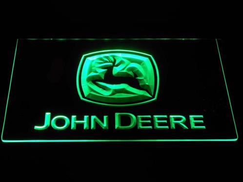 John Deere neon bord lamp LED verlichting reclame lichtbak X, Huis en Inrichting, Lampen | Overige, Nieuw, Verzenden