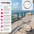 2dekans | tectake® - ligstoel ligbed zonnebed - ergonomisch,, Huis en Inrichting, Stoelen, Ophalen of Verzenden, Zo goed als nieuw
