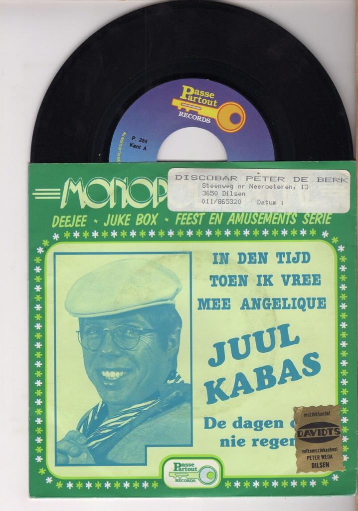 Juul Kabas – In Den Tijd Toen Ik Vree Mee Angelique / D..., Cd's en Dvd's, Vinyl Singles, Verzenden