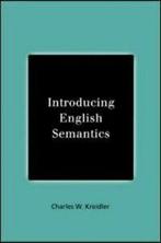 Introducing English semantics by Charles W. Kreidler, Gelezen, Charles W. Kreidler, Verzenden