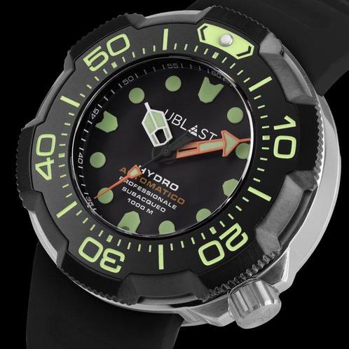 Ublast - Hydro - REF.UBHDR46BKGN - Automatic - Sub 100 ATM -, Sieraden, Tassen en Uiterlijk, Horloges | Heren