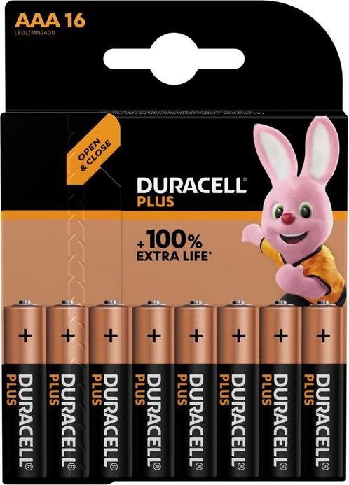 Duracell Duracell - batterij Plus 100% - AAA - 16 stuks, Zakelijke goederen, Partijgoederen en Retail | Verpakking en Verzending