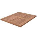 Teakhouten terras tafelblad rechthoek 70 x 60 cm - teak, Ophalen of Verzenden, Nieuw in verpakking, Meubilair