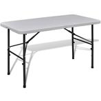 Klaptafel voor buiten 122 cm HDPE wit (Kamperen)