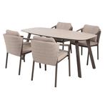 Manolo Barolo dining tuinset 180x95xH75 cm 5 delig keramiek, Ophalen of Verzenden, Nieuw