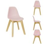 Kinderstoel (per 2st) - Scandinavisch design - roze, Huis en Inrichting, Fauteuils, Nieuw, Verzenden
