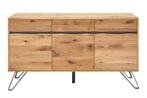 Massief dressoir LIVING EDGE 160cm wild eiken geolied, Huis en Inrichting, Kasten | Dressoirs, Ophalen of Verzenden, Nieuw