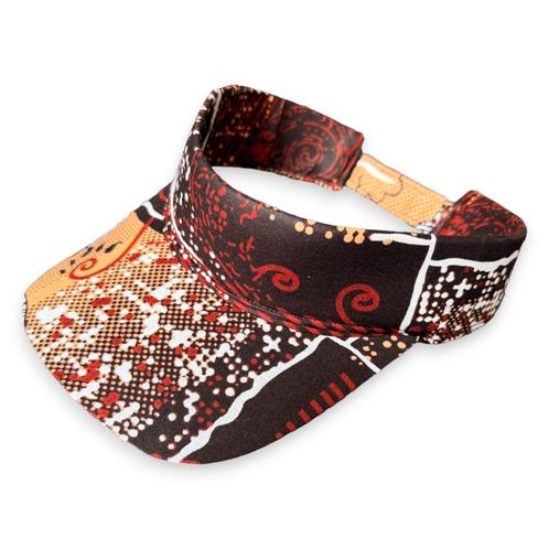 Zonneklep / Pet met Afrikaanse print - Bruin, Kleding | Heren, Hoeden en Petten, Nieuw, Ophalen of Verzenden