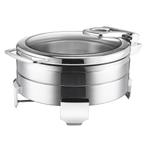 GGM Gastro | RVS Chafing Dish - 5,7 liter - Rond |, Zakelijke goederen, Horeca | Keukenapparatuur, Verzenden, Nieuw in verpakking