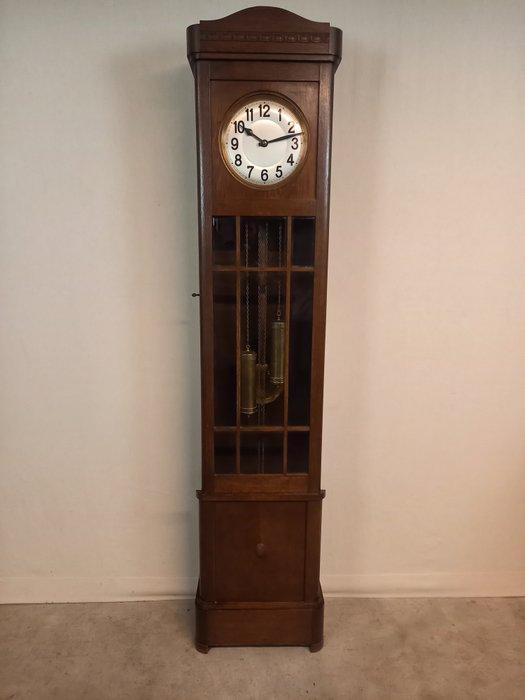 Staande klok - Junghans - Hout, Messing - 1920-1930, Antiek en Kunst, Antiek | Klokken