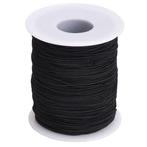 Elastisch Touw - 3 mm - Spandex (soft) - ZWART - elastiek pe, Hobby en Vrije tijd, Ophalen of Verzenden, Nieuw, Materiaal