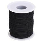 Elastisch Touw - 3 mm - Spandex (soft) - ZWART - elastiek pe, Hobby en Vrije tijd, Knutselen, Nieuw, Ophalen of Verzenden, Materiaal