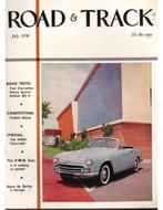 1956 ROAD AND TRACK MAGAZINE JULY ENGELS, Nieuw, Author