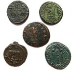 Romeinse Rijk Lot of 5 Æ coins 3rd - 4th century AD (Zonder, Postzegels en Munten, Munten | Europa | Niet-Euromunten