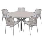 Garden Impressions Natas tuinset 6-delig taupe - Tulli, Verzenden, Nieuw
