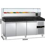 GGM Gastro | Pizza koelwerkbank PREMIUM - 2000x800mm - met 3, Verzenden, Nieuw in verpakking
