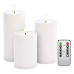 Led kaars | Goobay | 10, 12.5, 15 cm | 3 stuks, Huis en Inrichting, Woonaccessoires | Kandelaars en Kaarsen, Verzenden, Nieuw