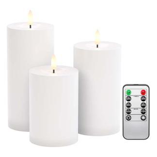 Led kaars | Goobay | 10, 12.5, 15 cm | 3 stuks, Huis en Inrichting, Woonaccessoires | Kandelaars en Kaarsen, Nieuw, Verzenden