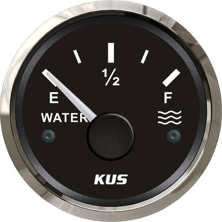 Watermeter Boot 56mm Zwart met Rvs Rand, Watersport en Boten, Accessoires en Onderhoud, Ophalen of Verzenden