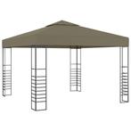 vidaXL Tuinpaviljoen 180 g/m² 3x3 m taupe, Tuin en Terras, Verzenden, Nieuw