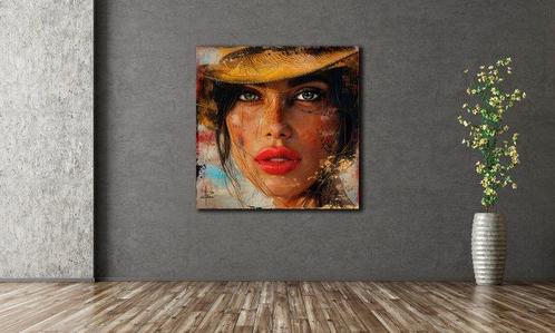 PLM-Art - Far West Woman, Antiek en Kunst, Kunst | Schilderijen | Modern