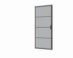 Douchedeur 80x200cm 6mm Nano glas mat zwart serie Rafaella, Doe-het-zelf en Verbouw, Sanitair, Verzenden, Nieuw