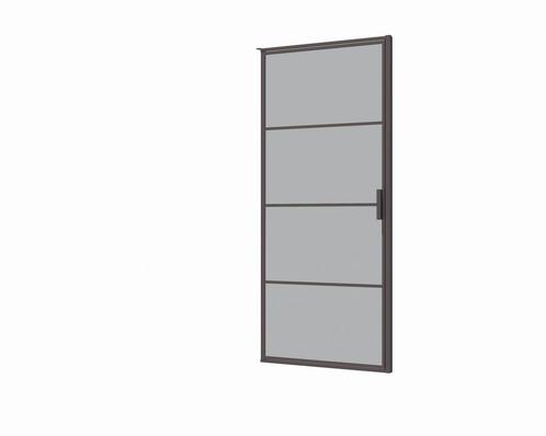 Douchedeur 80x200cm 6mm Nano glas mat zwart serie Rafaella, Doe-het-zelf en Verbouw, Sanitair, Verzenden