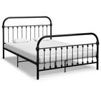 Zwart Metaal Bed 140x200 | Tweedekansje | OP = OP, Huis en Inrichting, Slaapkamer | Bedden, Zwart, Nieuw, Twijfelaar, 200 cm